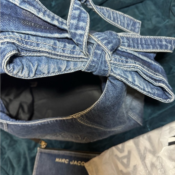NEW…Marc Jacobs Blue Denim Hobo Bag with Bow medium - Picture 10 of 14